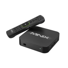 MINIX U8K-Ultra front view, ideal for a compact living room media hub.