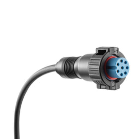Minn Kota adapter cable close-up highlighting shielded insulation for clearer sonar signals