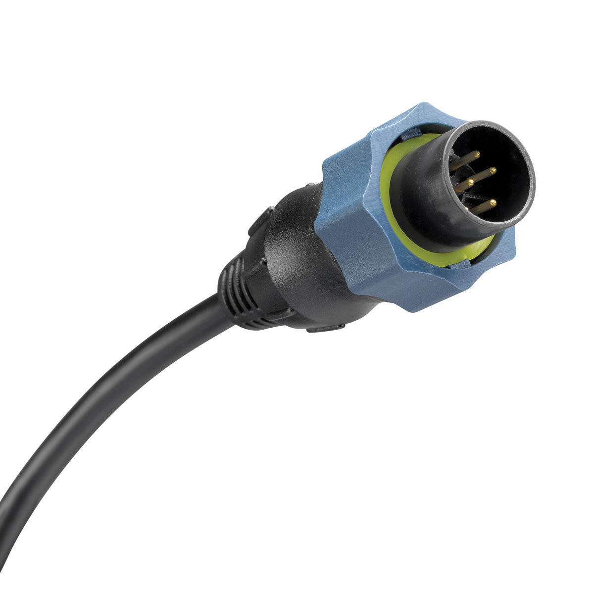 Minn Kota MKR-US2-10 shielded IP68 connector prevents interference for clearer sonar readings.