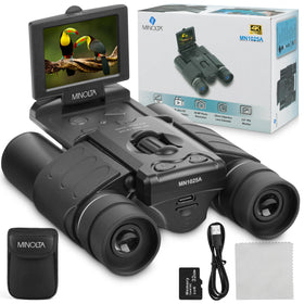 Minolta MN1025A binoculars with 4K video capture for vivid wildlife moments.