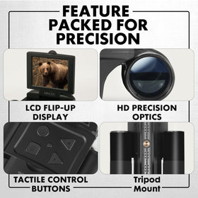 Minolta MN1025A fog-resistant optics for reliable field viewing in damp conditions.