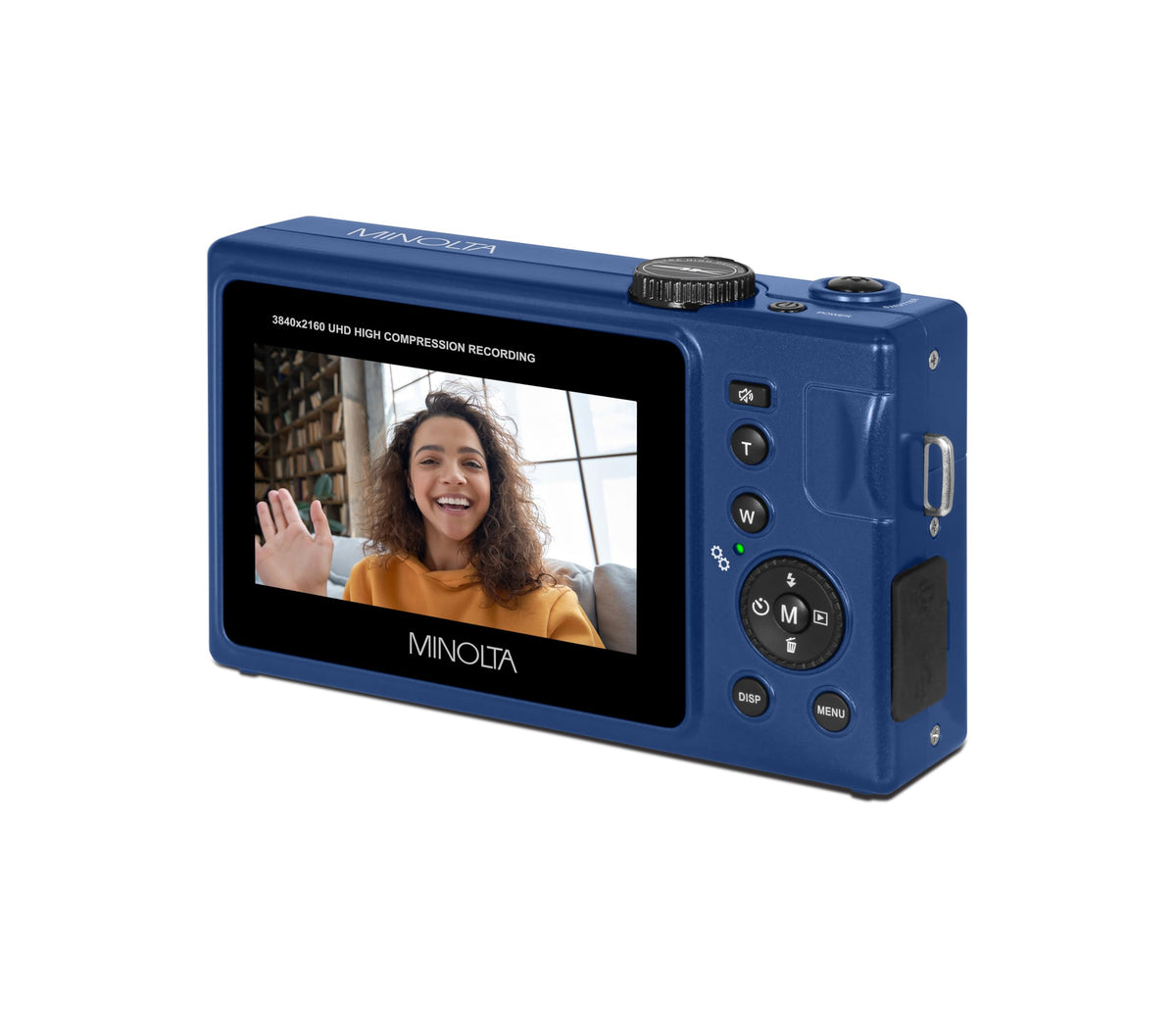 Minolta 48MP camera with 16x digital zoom for distant subjects