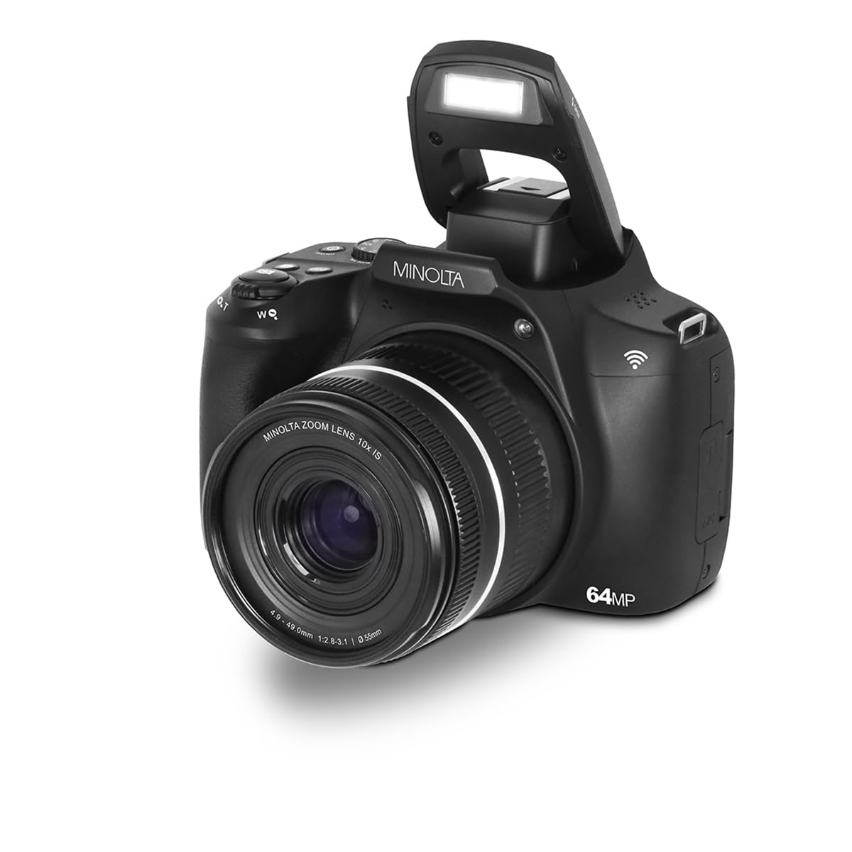 Minolta 64MP camera recording 4K video for vibrant, cinematic footage.