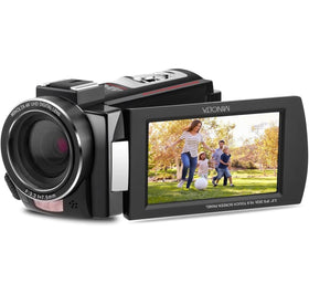 Minolta camcorder 4K Ultra HD front view for crisp video capture.