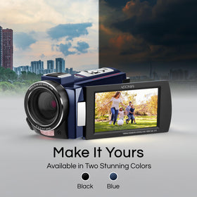 Minolta camcorder accessory pack included supports filters, mics, and lighting options.