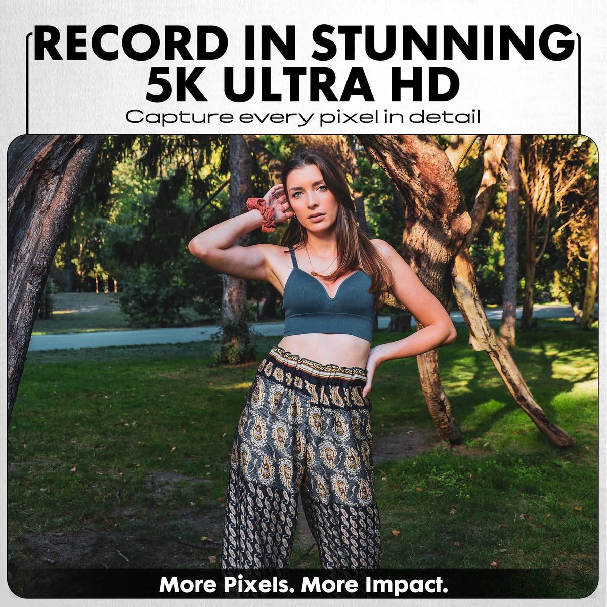 Minolta dual-lens selfie-lens in use for flattering self-portraits and vlogs.