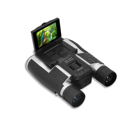 Minolta MN1232A binoculars with 4K camera, compact setup for wildlife observation.
