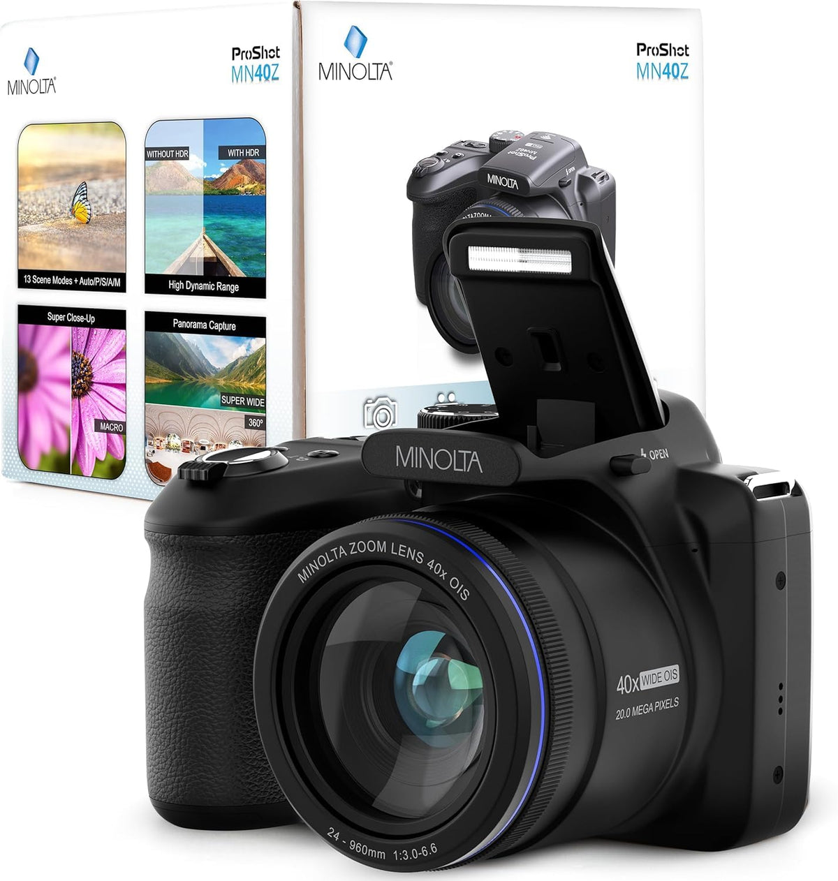 Minolta MN40Z face and blink detection helps capture natural moments