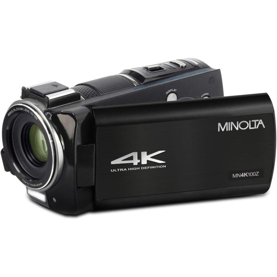 Minolta MN4K100Z 4K video shot shows handheld filming with sharp detail