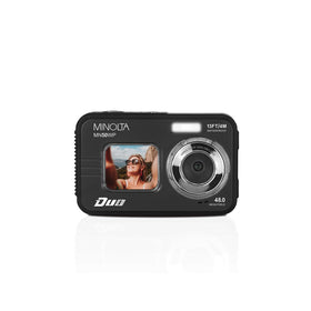 Minolta MN50WP dual LCD screens help you frame shots from any angle