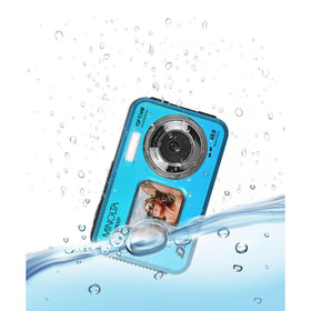 Minolta MN50WP underwater capture of snorkeler showing waterproof performance