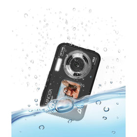 Minolta MN50WP waterproof to 13ft preserves underwater footage during pool and snorkel sessions
