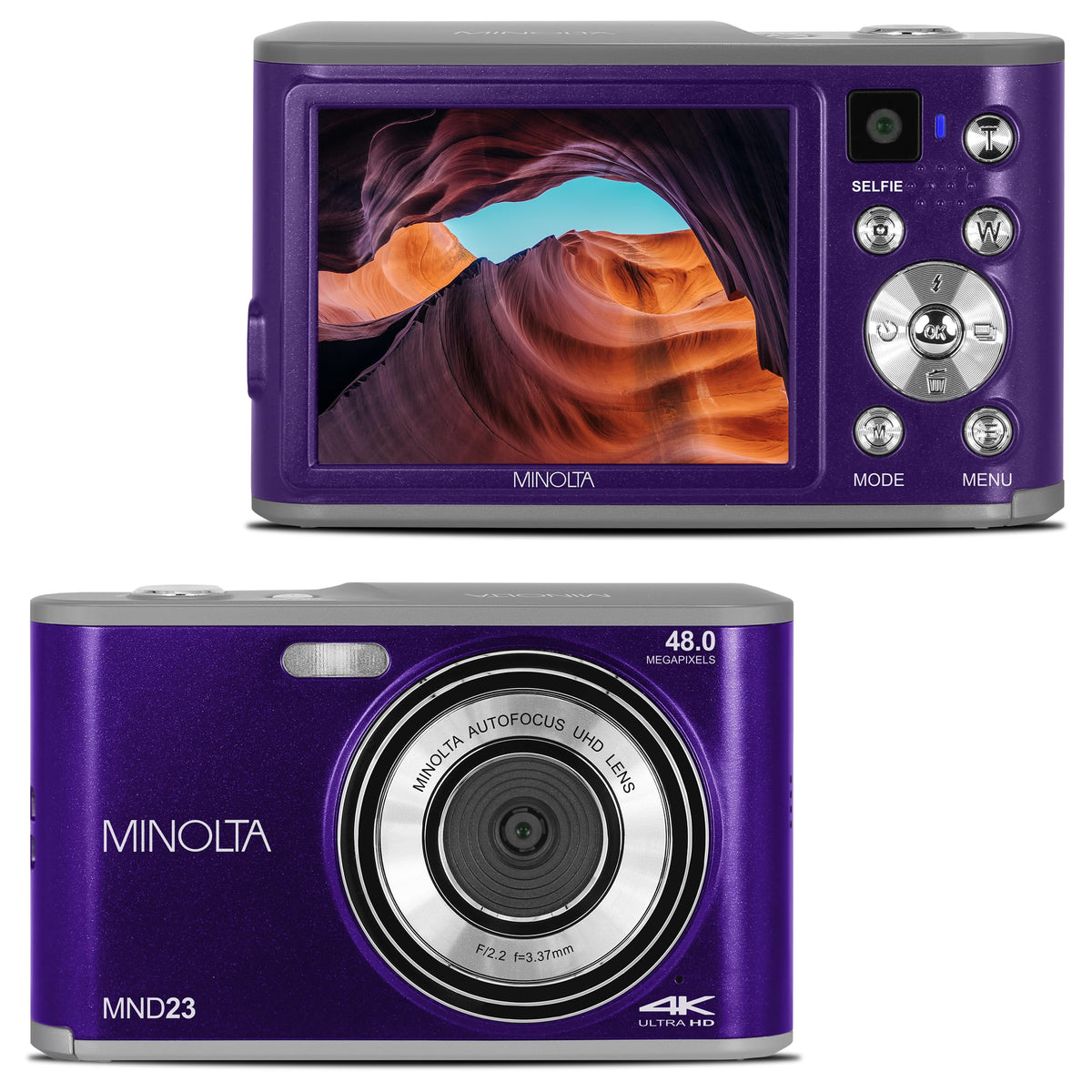 Minolta MND23 48MP photos deliver sharp travel memories.