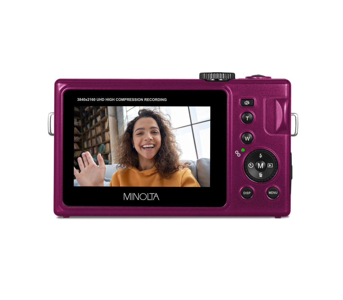Minolta MND25 16x digital zoom enables clear framing of distant subjects.
