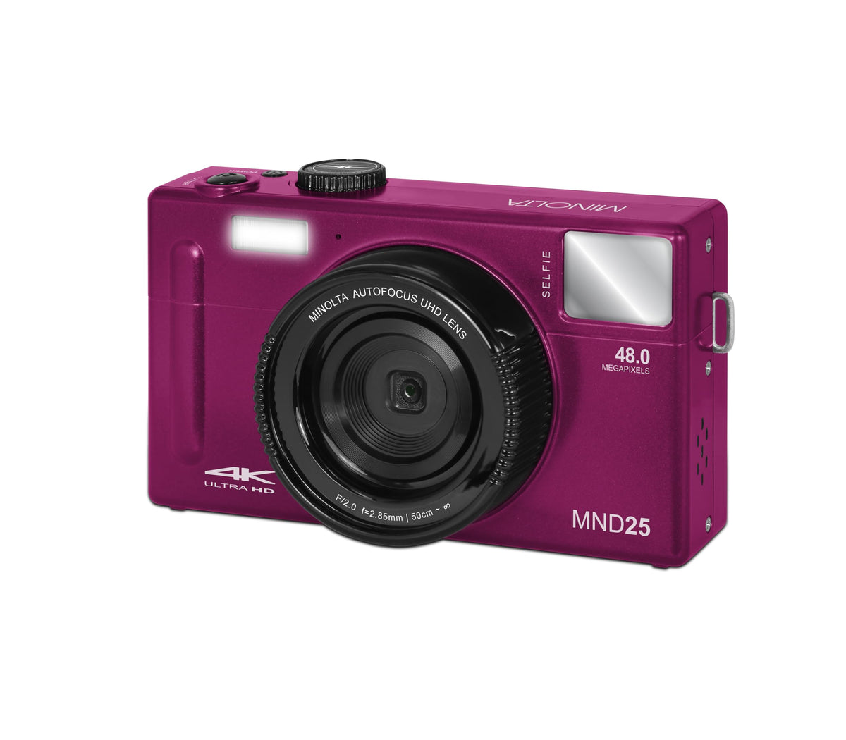 Minolta MND25 captures vibrant 4K Ultra HD video for immersive footage.