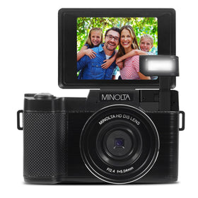 Minolta rear controls close-up highlighting buttons for quick camera adjustments