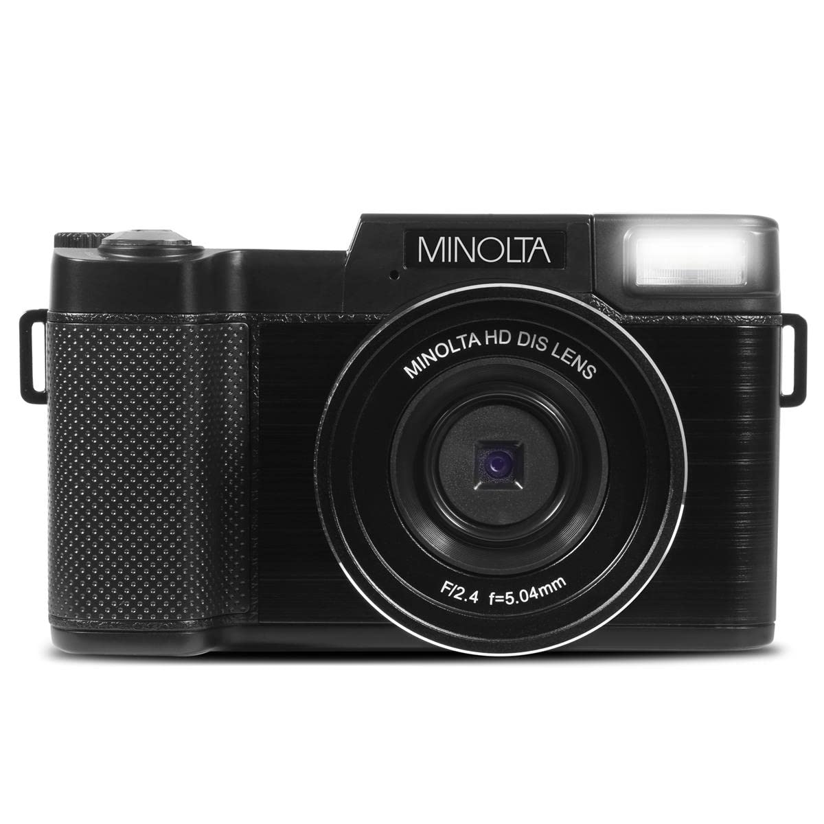 Minolta held in hand to show size and portability for travel convenience