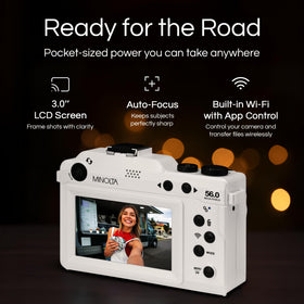 Minolta MND65 18X zoom enables wide landscapes and close-ups easily
