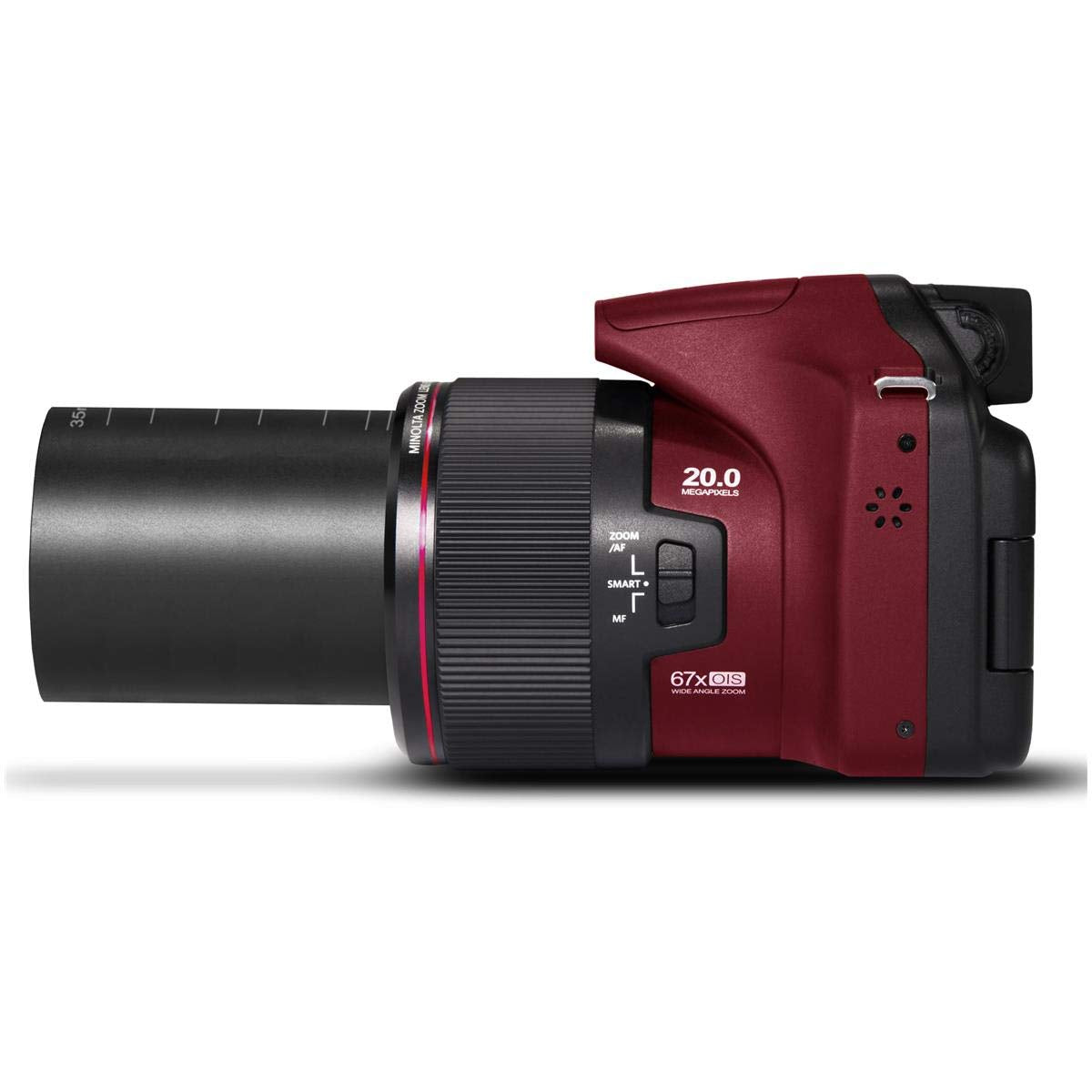 Minolta Pro Shot 20MP includes 16GB SD card for immediate shooting.