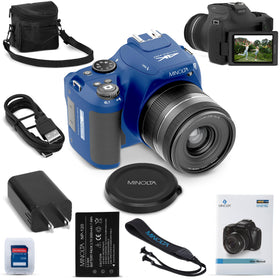 Minolta ProShot 64MP camera front view, showcasing crisp detail and color accuracy.