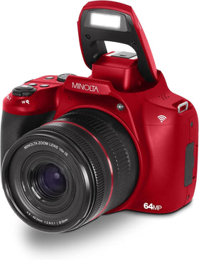 Minolta ProShot Wi-Fi allows quick file transfer and remote control from a smartphone.