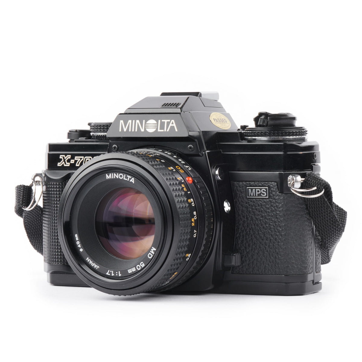 Minolta X-700 top view shows mode dials for flexible shooting.