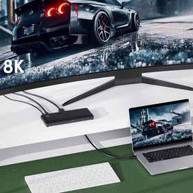 Minthouz docking station back ports emphasizes wired networking and charging readiness