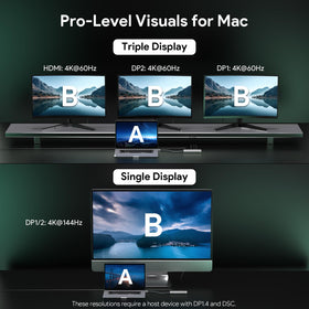 Minthouz dock next to laptop showing compact size and portability benefit