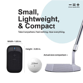 MINUS EQUALS PLUS 18-hour battery life powers all-day rounds on course