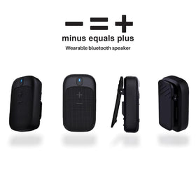 MINUS EQUALS PLUS built-in mic enables hands-free calls on the course