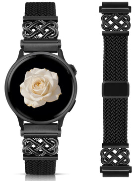Minyee 20mm braided nylon band with magnetic closure for quick, secure daily wear.