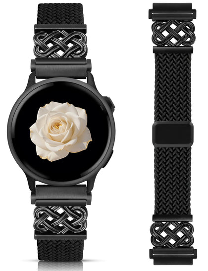 Minyee 20mm braided nylon band with magnetic closure for quick, secure daily wear.
