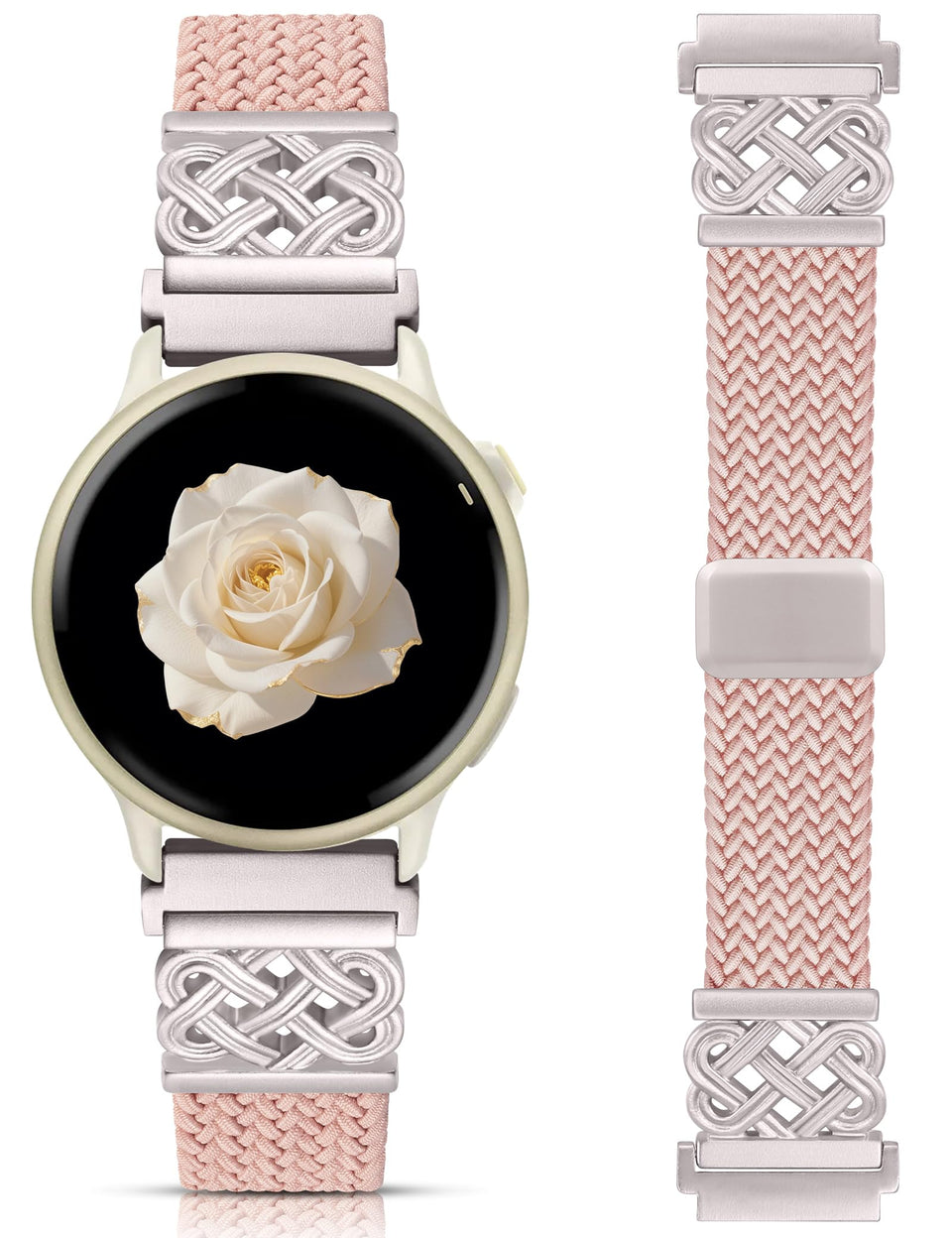 Minyee 20mm braided nylon band with quick-release pins for easy swaps