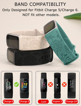 Minyee Charge 6/5 compatible band in vibrant colors for versatile outfits.