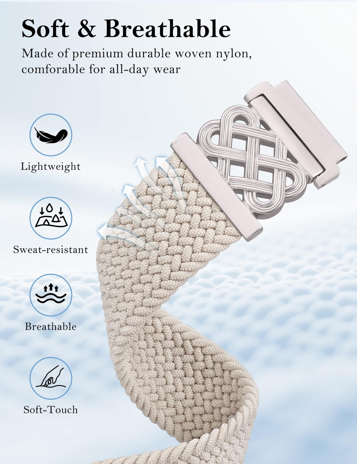 Minyee easy-install band with quick-release pins for simple swaps