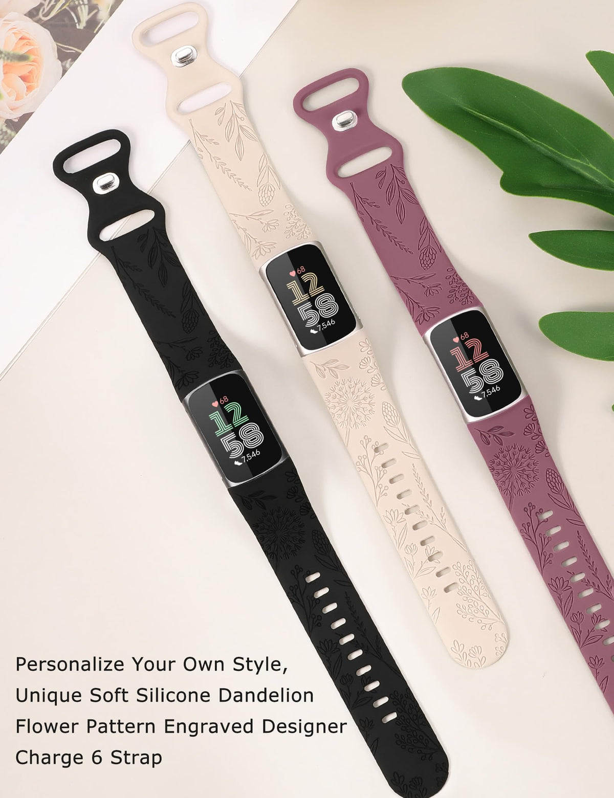 Minyee Charge 6 band side view shows lightweight, secure fit for daily wear