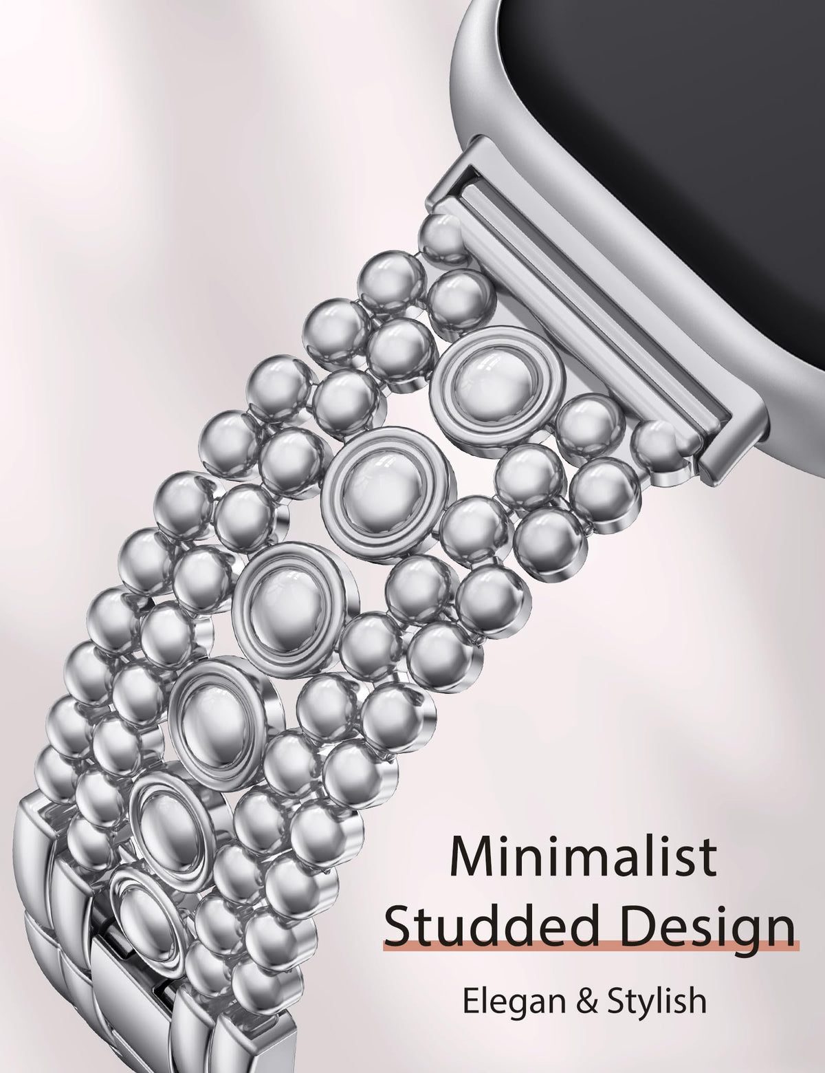 Minyee Sense 2 silver stainless-steel band offers comfortable daily wear