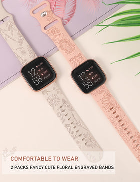 Minyee sunflower design Versa Lite band adds sunny style and secure fit