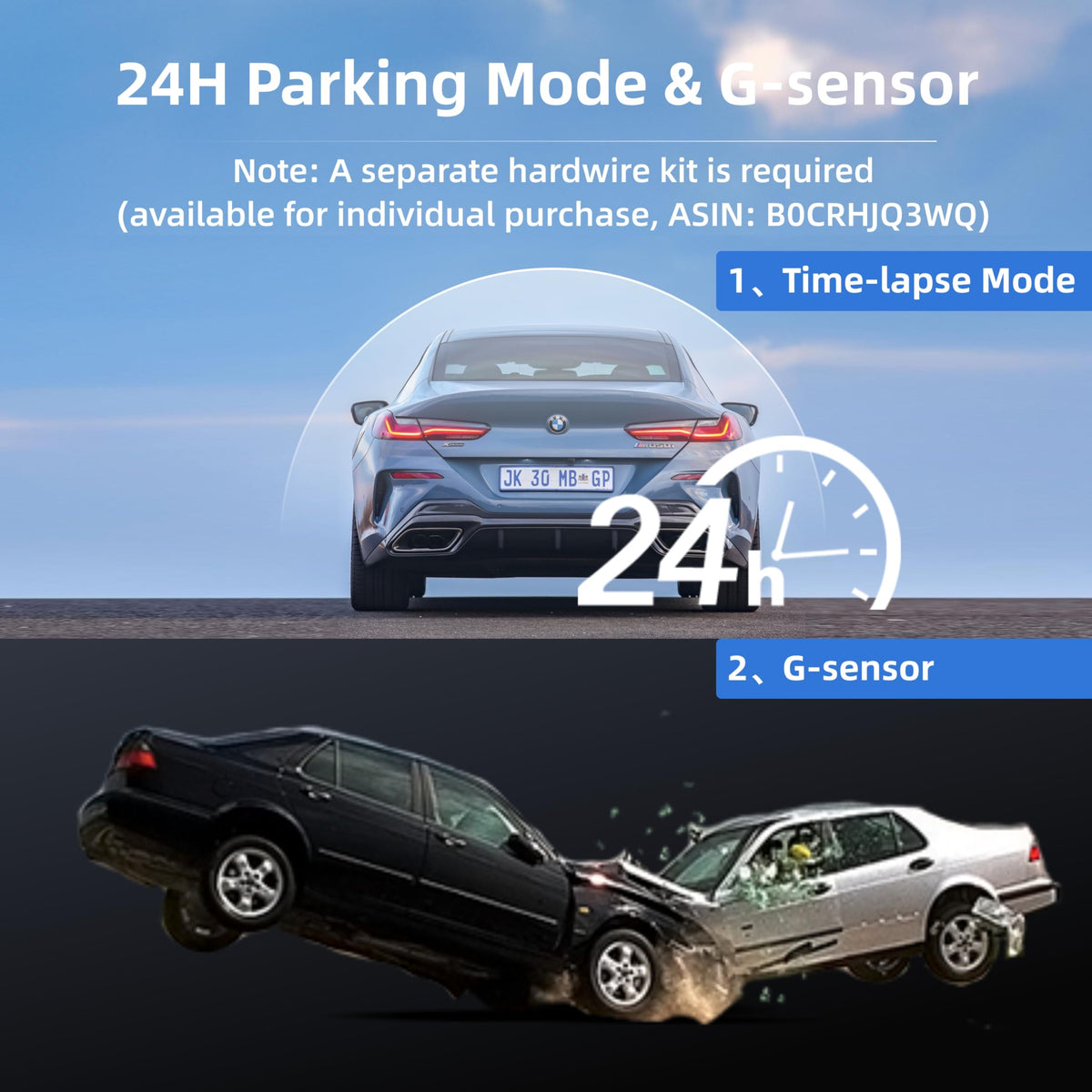 Miofive dash cam GPS and WiFi let you view clips on your phone