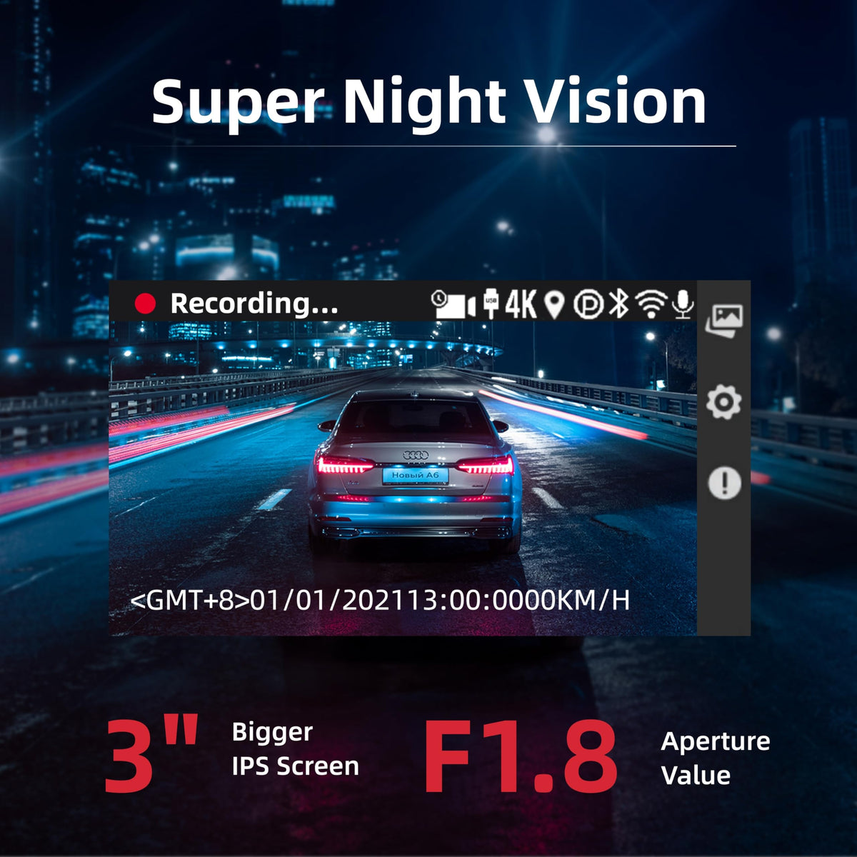 Miofive 24-hour parking monitoring adds security when parked