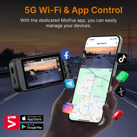 Miofive S1 built-in GPS logs speed and route data