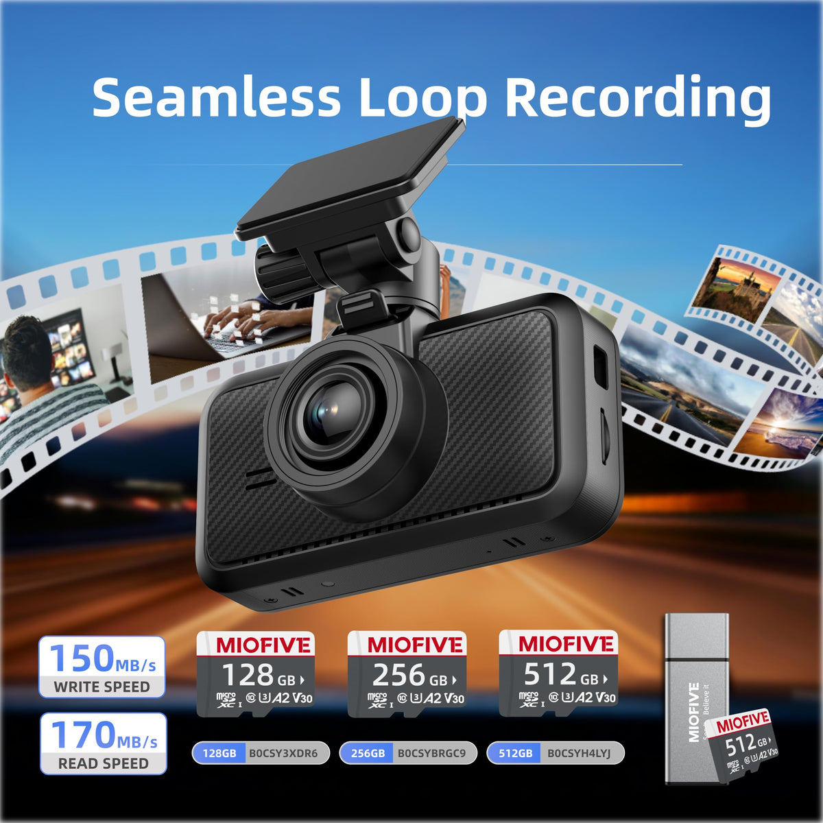 Miofive S1 includes free 32GB SD card for immediate use