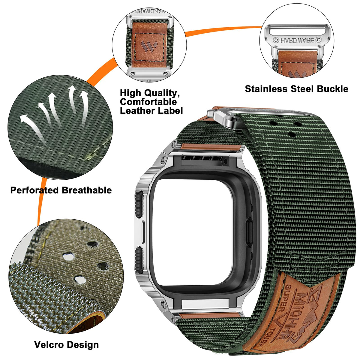 MioHHR band worn on wrist demonstrating comfortable secure fit during activity