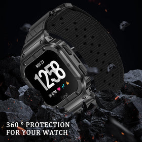 MioHHR nylon strap texture with perforations for breathability and comfort