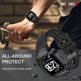 MioHHR soft silicone wristband for comfortable all day wear