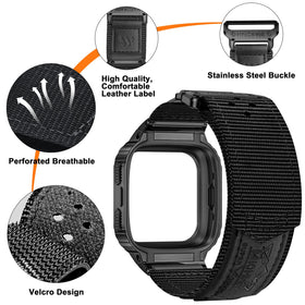 MioHHR band worn on wrist with Fitbit Versa demonstrating comfortable fit