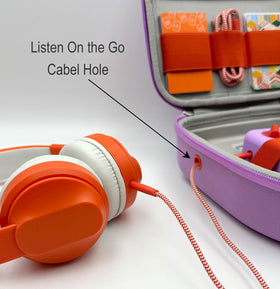Miojoy lavender silicone cover fitted on Yoto Mini for daily scratch protection
