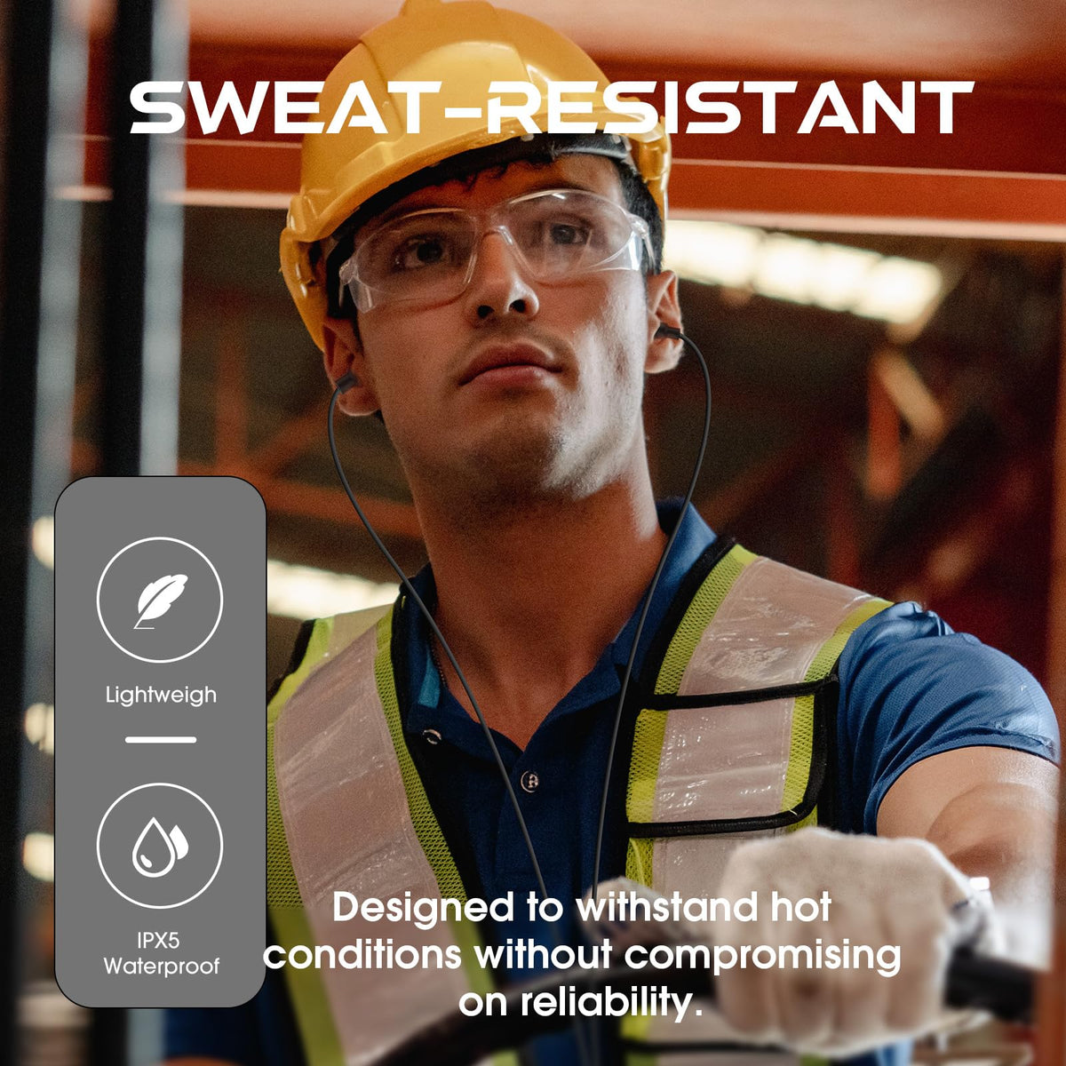 MIPEACE 125 cm reinforced cable provides durability and freedom of movement.