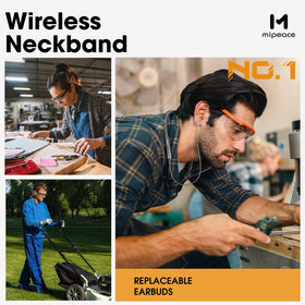MIPEACE carrying case with spare buds for organized storage