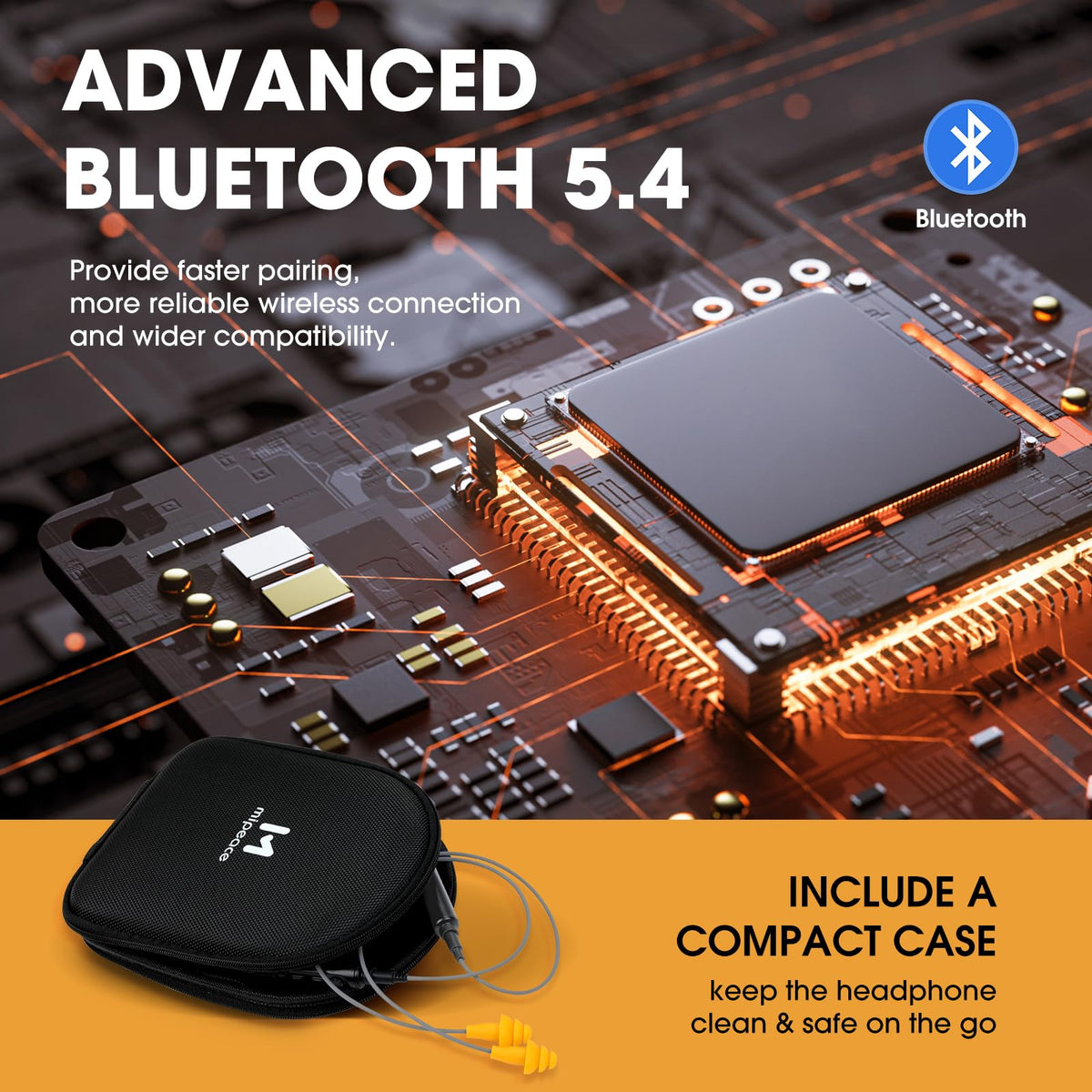 MIPEACE control button and charging port for quick operation